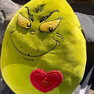 New! Dr. Seuss The Grinch Plush Pillow large Squishmallow Style Plush